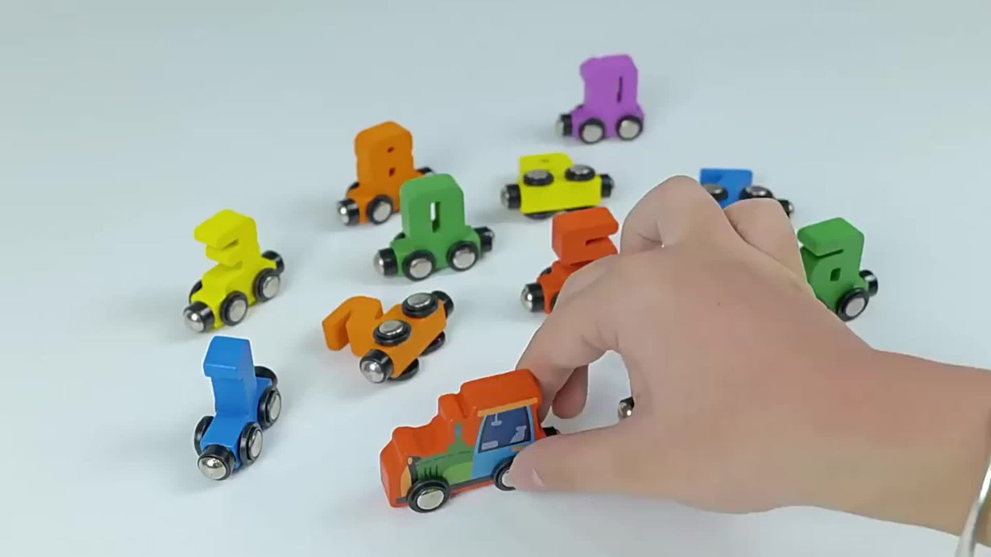 Magnetic digital train