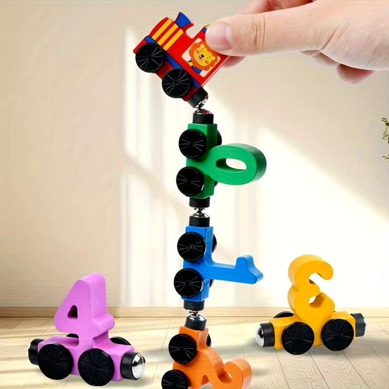 Magnetic digital train