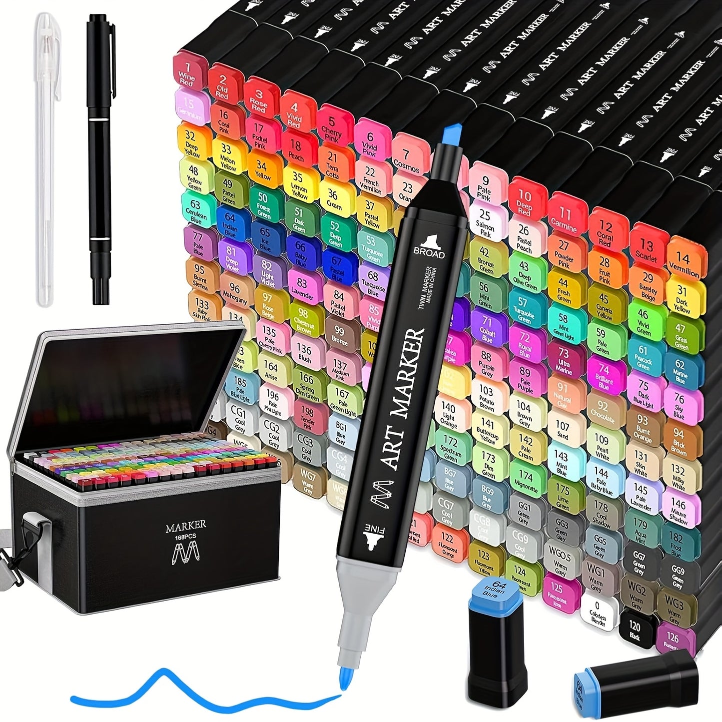 Markers168 Colors Painting