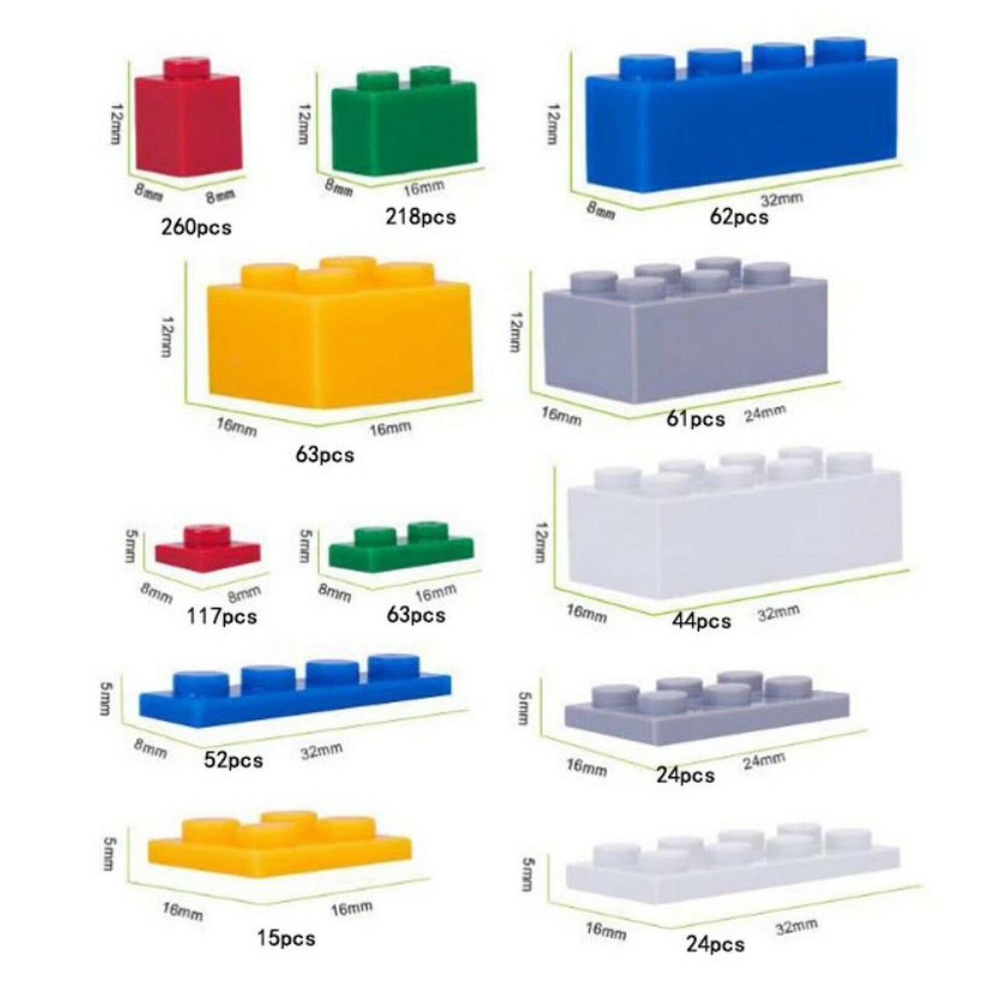 1000pcs Building Blocks