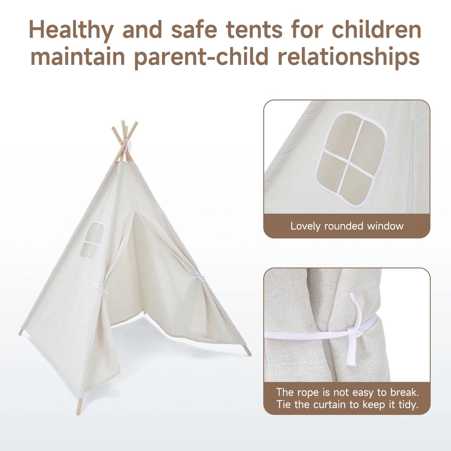 Children Indian Tent Teepee Kids Indoor Play House