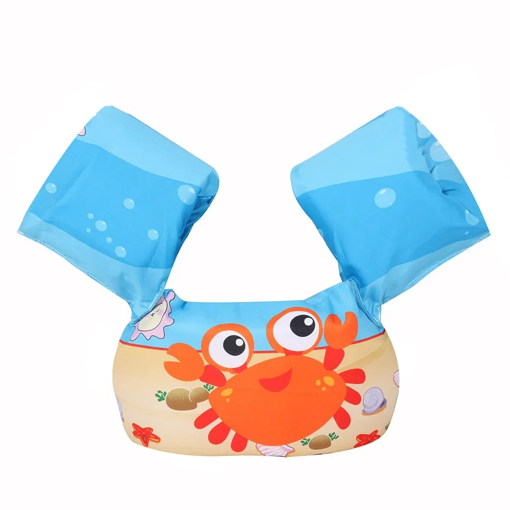 Baby Float Cartoon Arm Sleeve Life Jacket Swimsuit