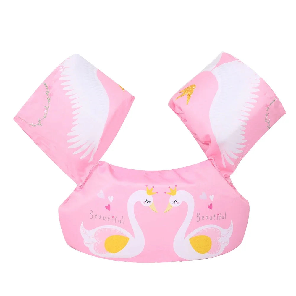 Baby Float Cartoon Arm Sleeve Life Jacket Swimsuit