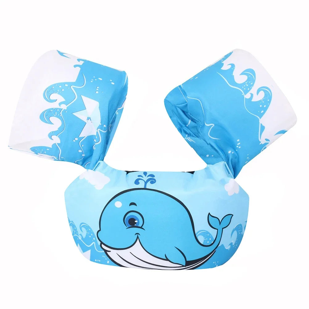 Baby Float Cartoon Arm Sleeve Life Jacket Swimsuit