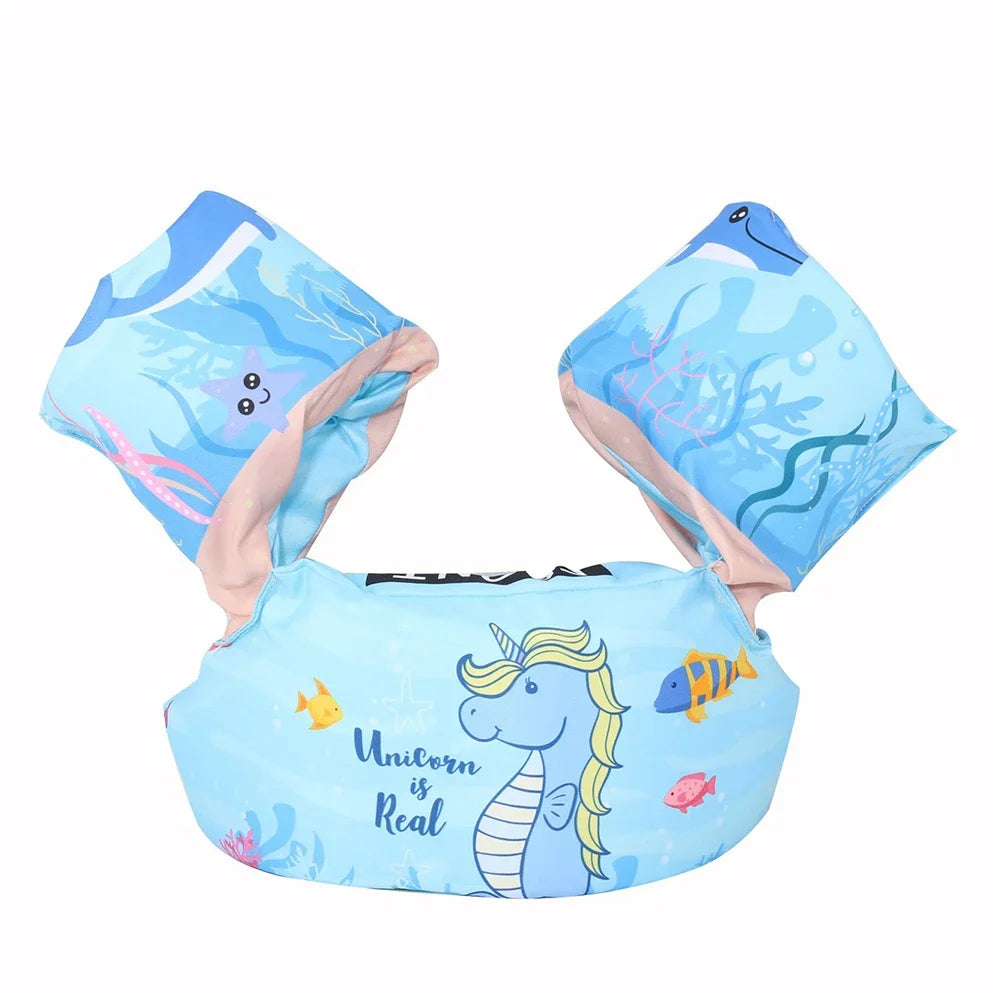 Baby Float Cartoon Arm Sleeve Life Jacket Swimsuit