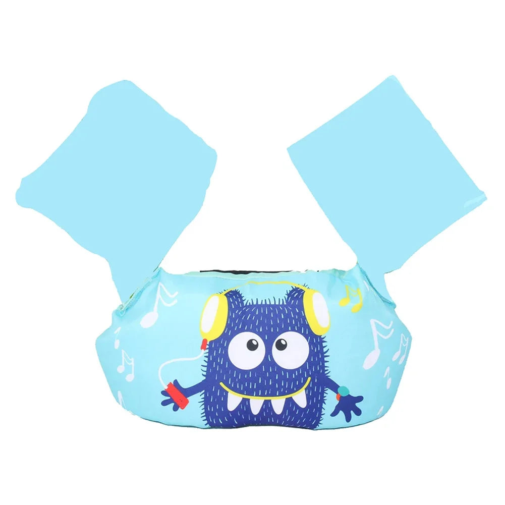 Baby Float Cartoon Arm Sleeve Life Jacket Swimsuit