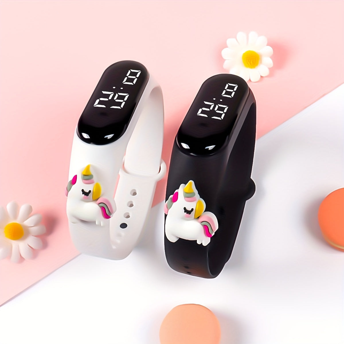 2pcs New LED Youngsters's Electronic Watch Unicorn Pattern