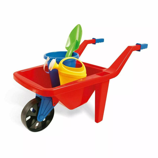 Kids Plastic Wheelbarrow Beach Bucket Play Toy Set
