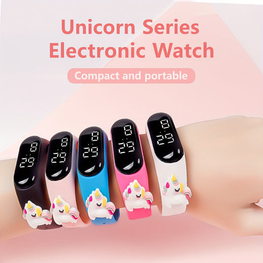 2pcs New LED Youngsters's Electronic Watch Unicorn Pattern