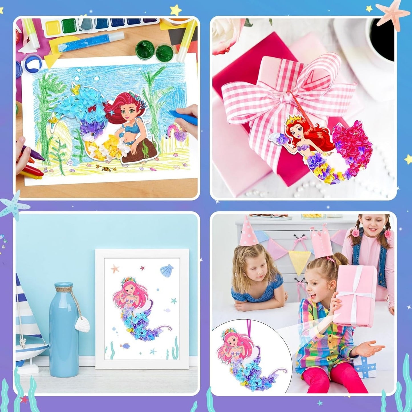 12pcs Mermaid Craft Set Creative