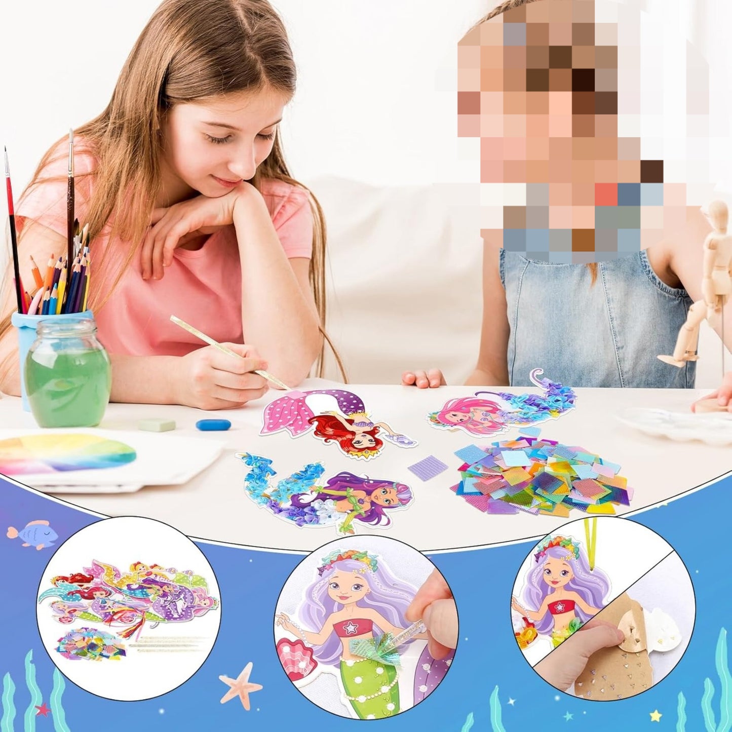 12pcs Mermaid Craft Set Creative