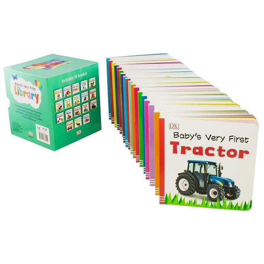 Baby'S  First Library 18 Board Books Box Set To Help Little Ones Learn