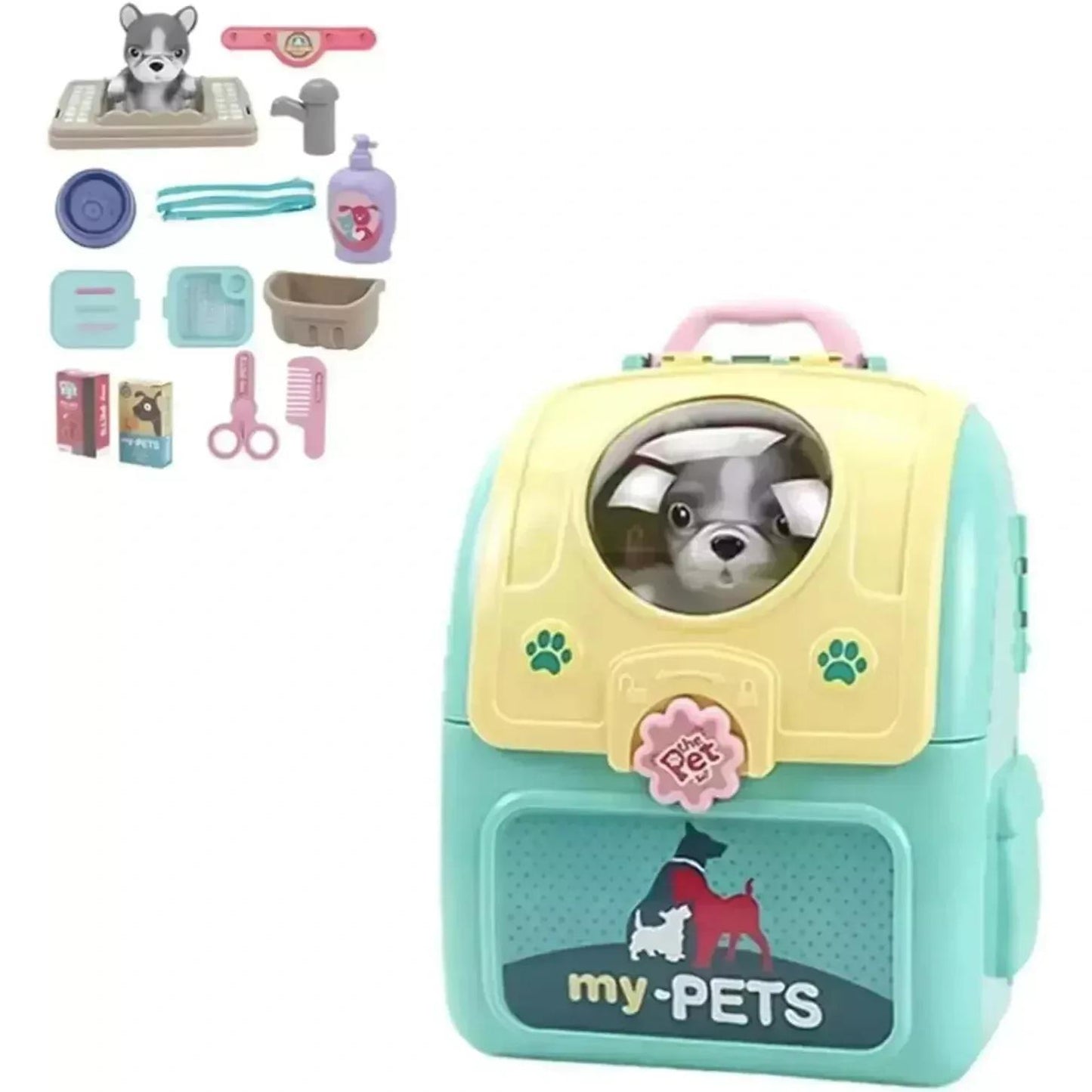 Backpack Pet Care Play Set