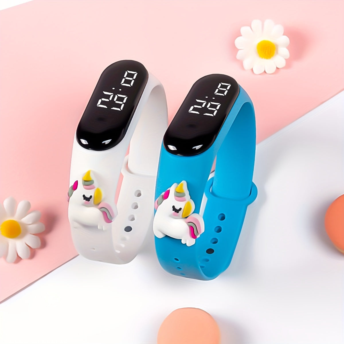 2pcs New LED Youngsters's Electronic Watch Unicorn Pattern