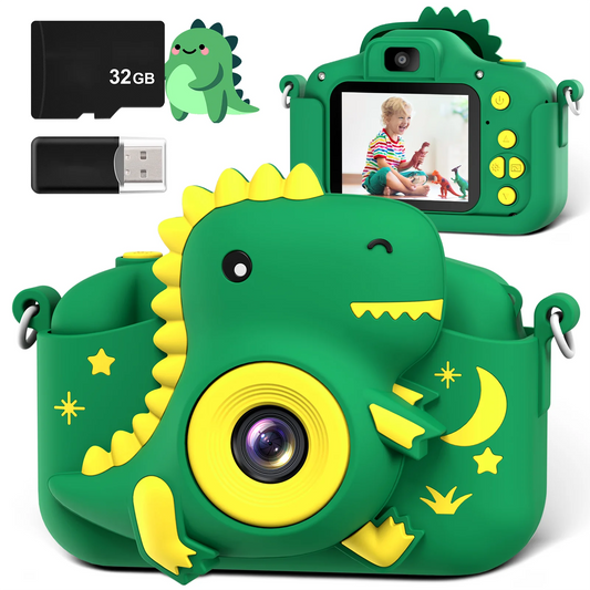 Cartoon Kids Camera 2.0" HD Rechargeable Digital Camera 20MP 1080P Mini Selfie Camera