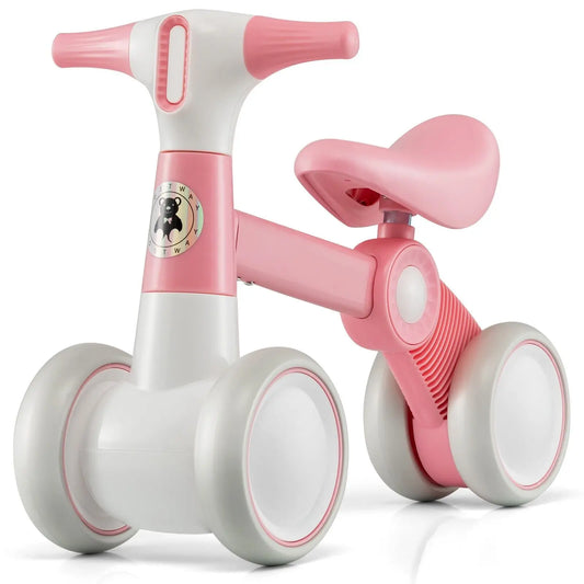 Baby Balance Bike 4 Wheels Children No Pedal