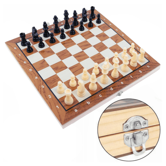 3 in 1 wooden chess set
