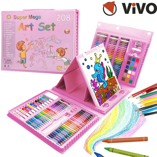 208pcs Drawing Kit Colouring Art Set